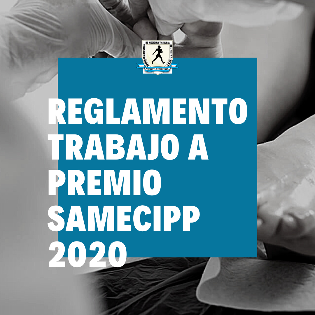 Reglamento para presentar trabajos a premio SAMeCiPP 2020